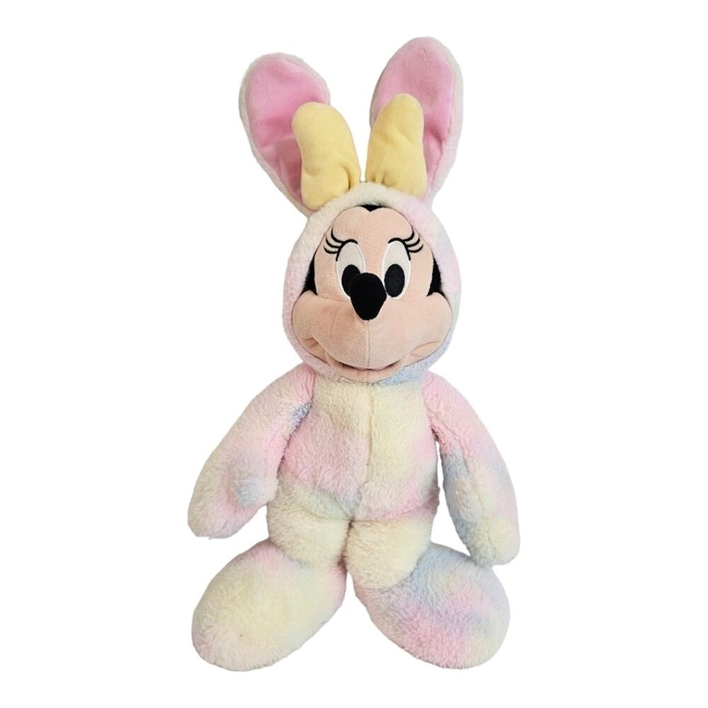 Disney 2020 Easter Bunny Minnie Mouse Plush Bunny Rabbit Ears Pastel - Picture 2 of 10